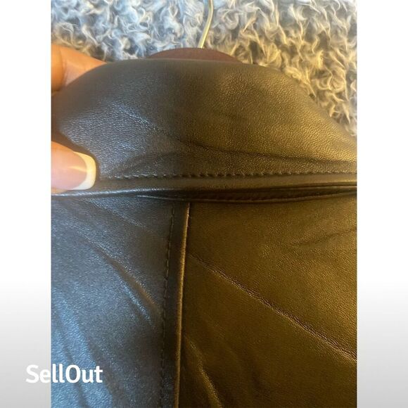Roundtree & Yorke Men's Black Leather Bomber Jacket XLT Big & Tall - Picture 9 of 12
